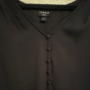 Torrid Elegant Black Blouse